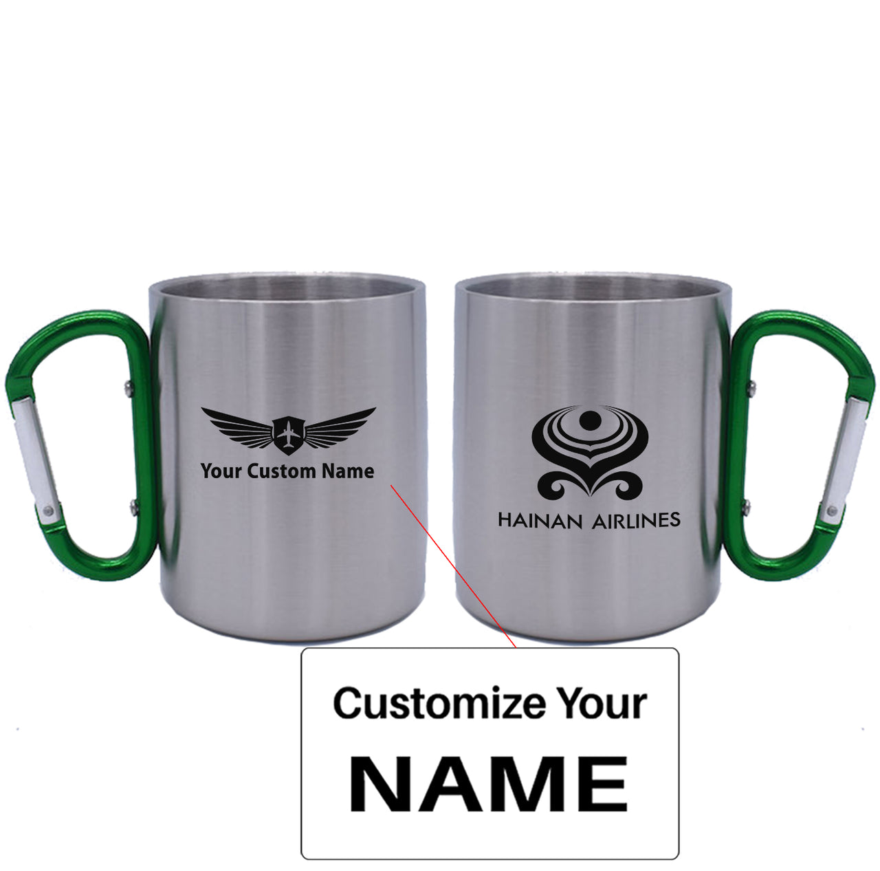 Hainan Airlines Designed Stainless Steel Outdoors Mugs