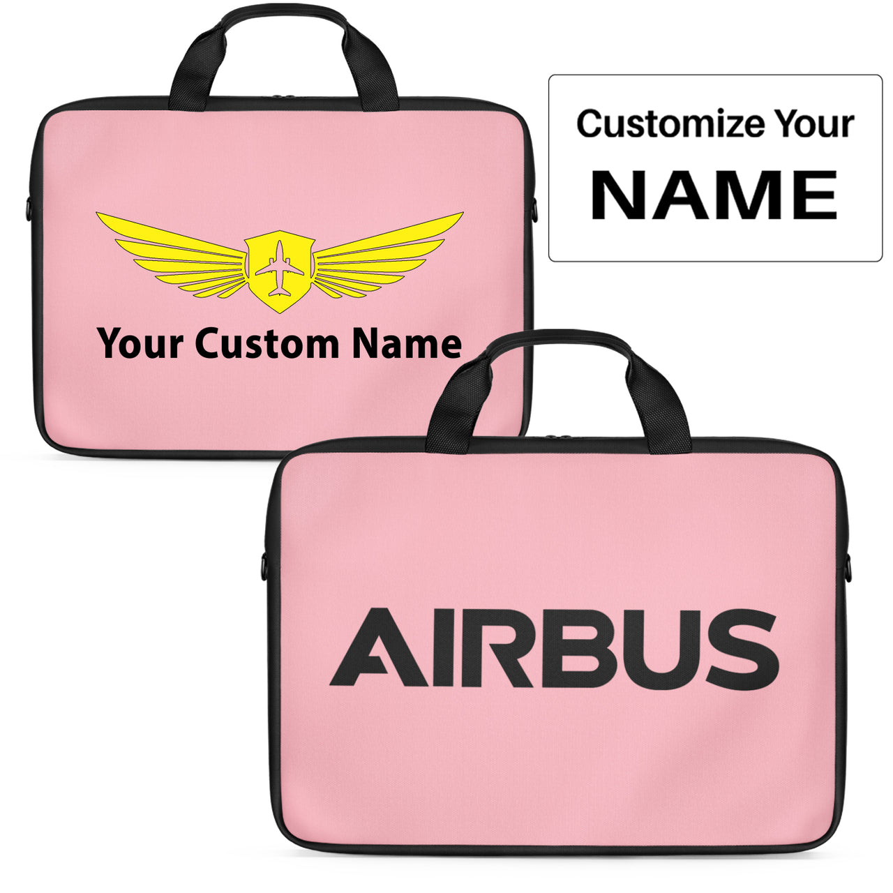 Airbus & Text Designed Laptop & Tablet Bags