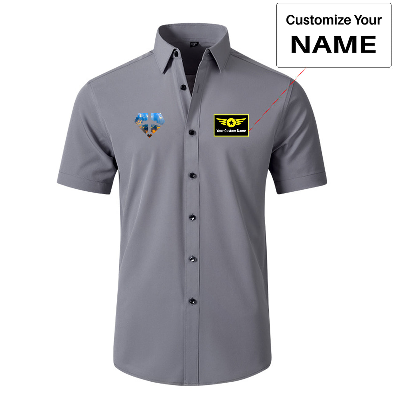Supermen of The Skies (Sunrise) Designed Short Sleeve Shirts