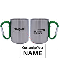 Thumbnail for British Airways Airlines Designed Stainless Steel Outdoors Mugs