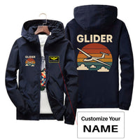 Thumbnail for Retro I Love Gliding Designed Thin Windbreaker Jackets