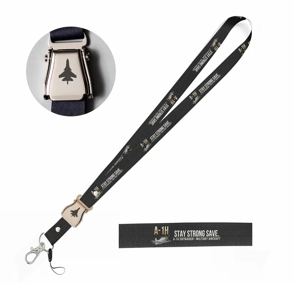 A-1H Skyraider seat belt lanyard - black