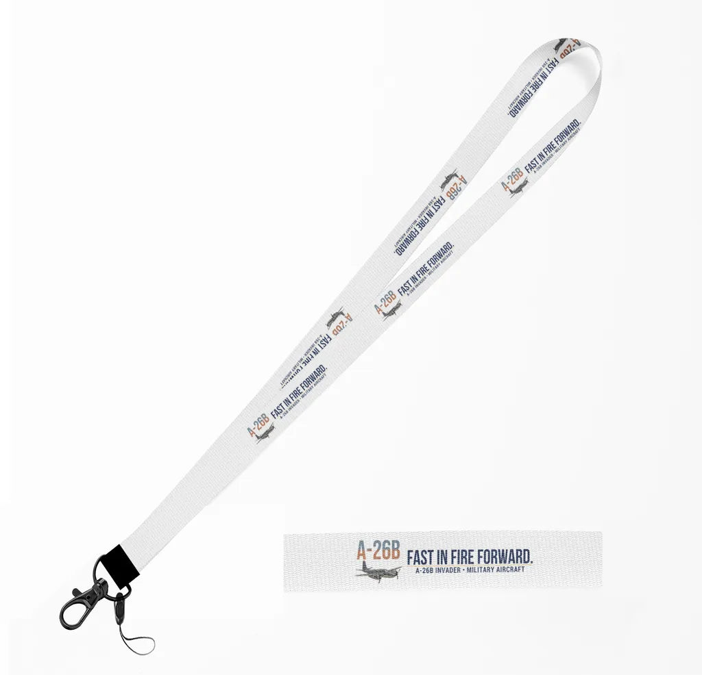 A-26B Invader lanyard - white