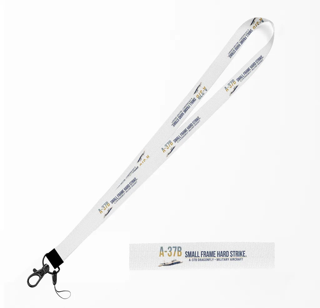 A-37B Dragonfly lanyard - white