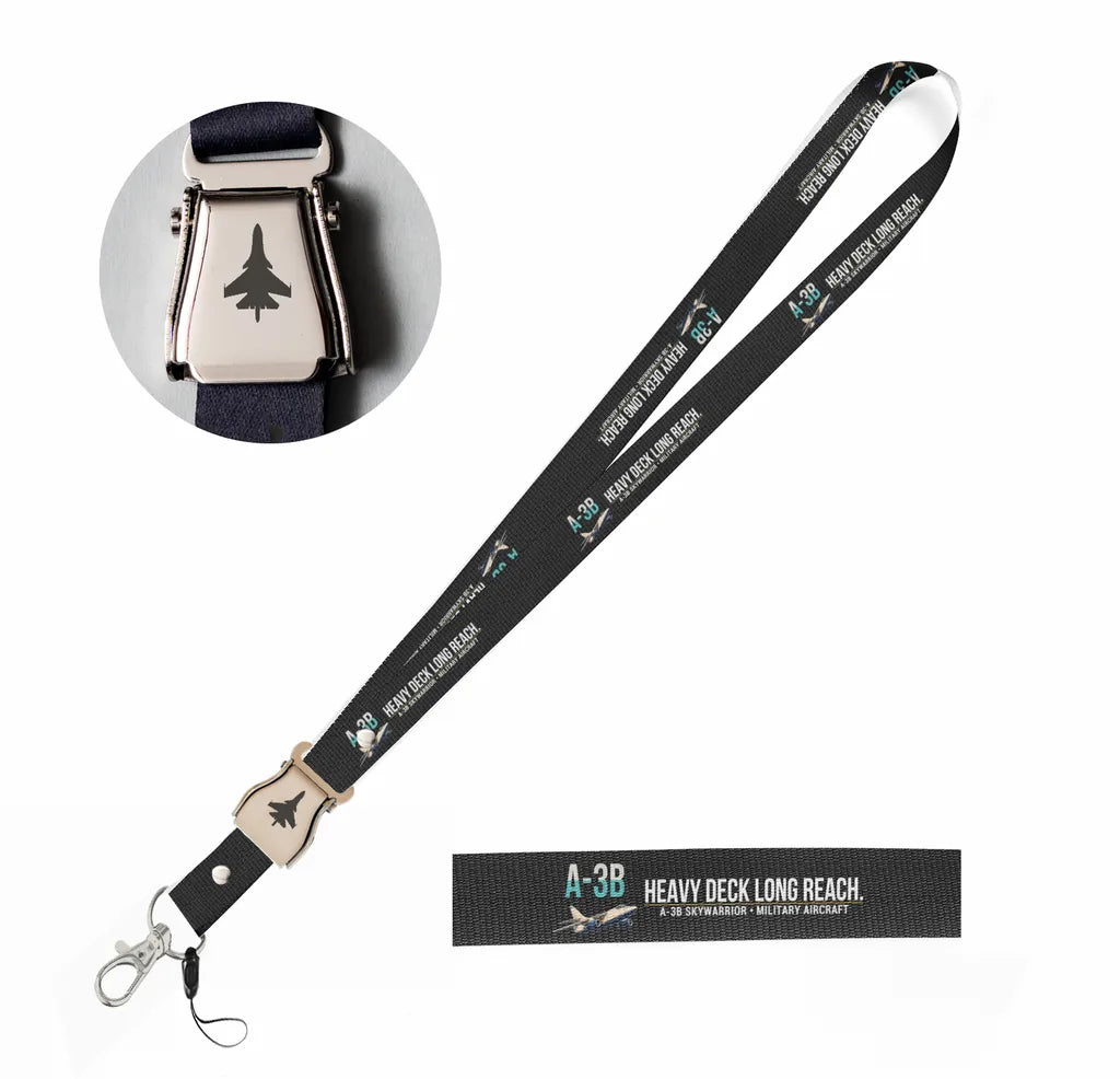A-3B Skywarrior seat belt lanyard - black