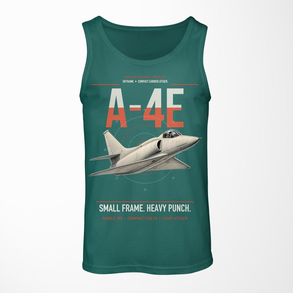 A-4E Skyhawk design on green tank top
