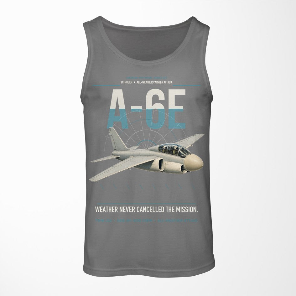 A-6E Intruder design on gray tank top