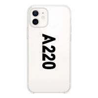 Thumbnail for A220 Text Designed Transparent Silicone iPhone Cases
