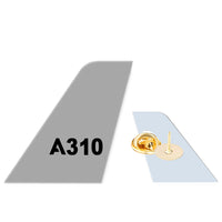 Thumbnail for A310 Flat Text Designed Tail Shape Badges & Pins