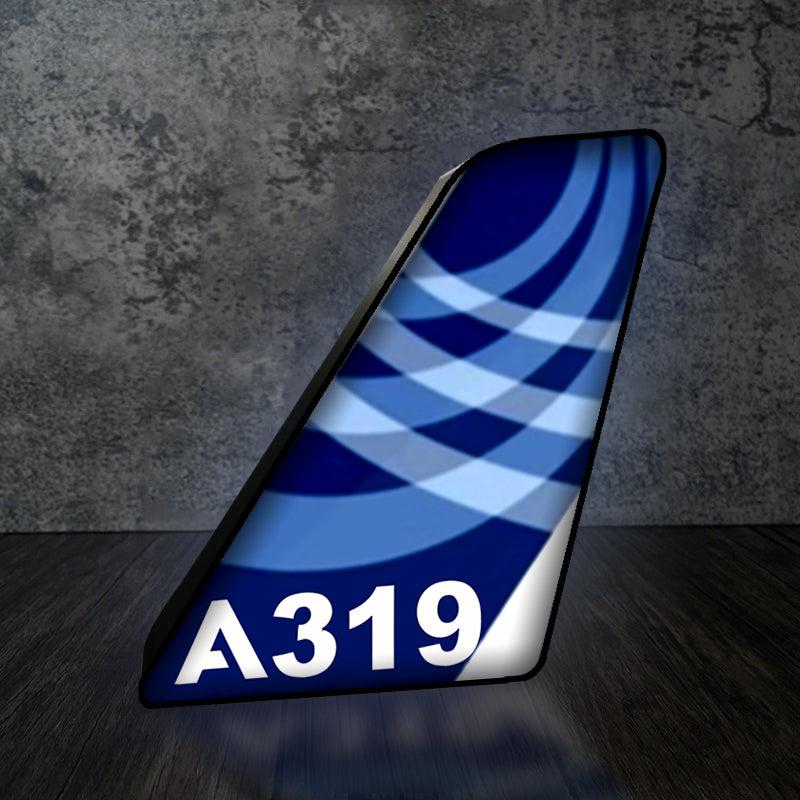 A319 Designed Led Aircraft Tail & 3D Lamp