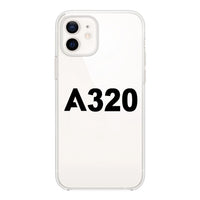 Thumbnail for A320 Flat Text Designed Transparent Silicone iPhone Cases