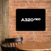 Thumbnail for A320neo & Text Printed Metal Sign