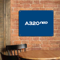 Thumbnail for A320neo & Text Printed Metal Sign