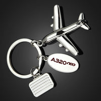 Thumbnail for A320neo & Text Designed Suitcase Airplane Key Chains