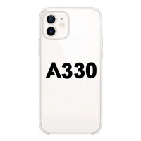 Thumbnail for A330 Flat Text Designed Transparent Silicone iPhone Cases