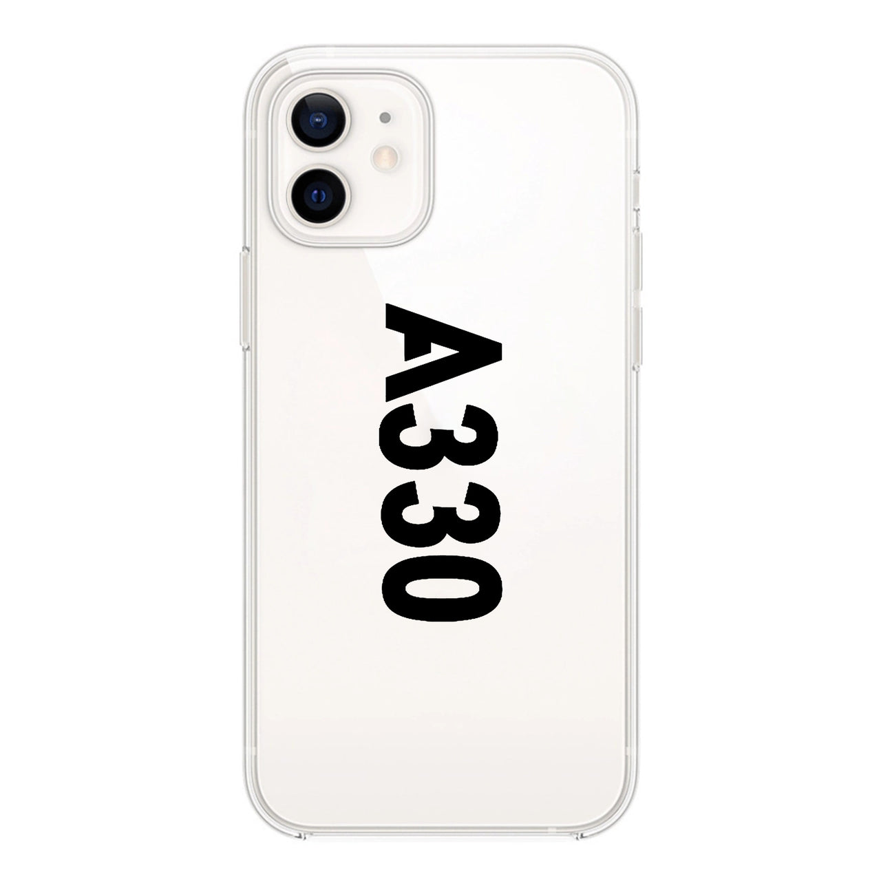 A330 Text Designed Transparent Silicone iPhone Cases