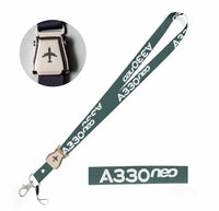 Thumbnail for A330neo & Text seat belt lanyard - dark green