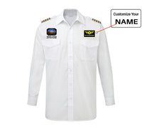 Thumbnail for Mind Your Attitude Designed Long Sleeve Pilot Shirts