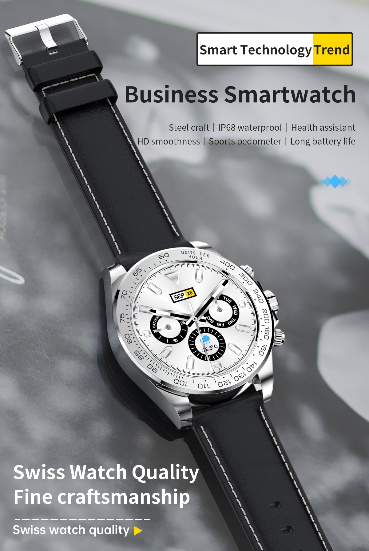 AW13 Pro Stainless Steel Smart Watch: Bluetooth Calling, Heart Rate Monitor & Fitness Bracelet Functionality