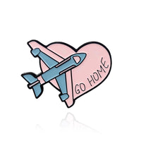 Thumbnail for Cartoon Style (16) aviation design on polished metal badge.