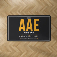 Thumbnail for Rabah Bitat Airport (AAE) Carpets - Carpet Rectangle - ID Tag - Black V2