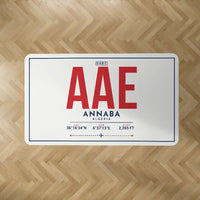 Thumbnail for Rabah Bitat Airport (AAE) Carpets - Carpet Rectangle - ID Tag - White V2