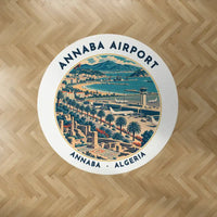 Thumbnail for Rabah Bitat Airport (AAE) Carpets - Carpet Round - Badge - White V2