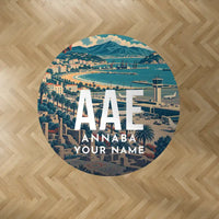 Thumbnail for Rabah Bitat Airport (AAE) Carpets - Carpet Round - Scene + Name V2
