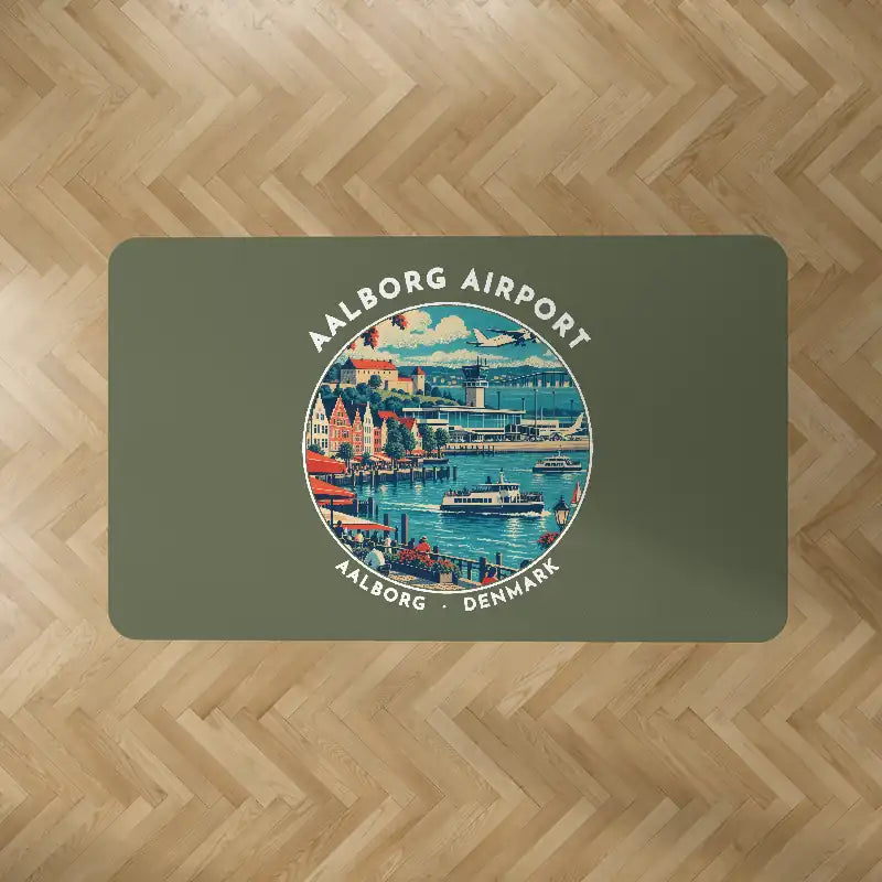Aalborg Airport (AAL) Carpets - Carpet Rectangle - Badge - Green Army