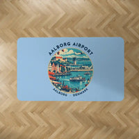 Thumbnail for Aalborg Airport (AAL) Carpets - Carpet Rectangle - Badge - Light Blue V2