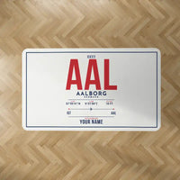 Thumbnail for Aalborg Airport (AAL) Carpets - Carpet Rectangle - ID Tag + Name - White V2