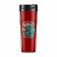 Thumbnail for Aalborg Airport (AAL) Travel Mugs - Badge - Plastic (No Holder) - Red