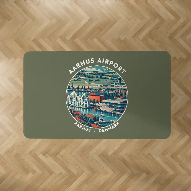 Aarhus Airport (AAR) Carpets - Carpet Rectangle - Badge - Green Army V2
