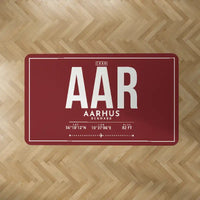 Thumbnail for Aarhus Airport (AAR) Carpets - Carpet Rectangle - ID Tag - Dark Red