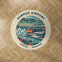 Thumbnail for Aarhus Airport (AAR) Carpets - Carpet Round - Badge - Beige