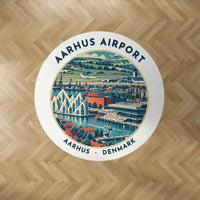 Thumbnail for Aarhus Airport (AAR) Carpets - Carpet Round - Badge - White