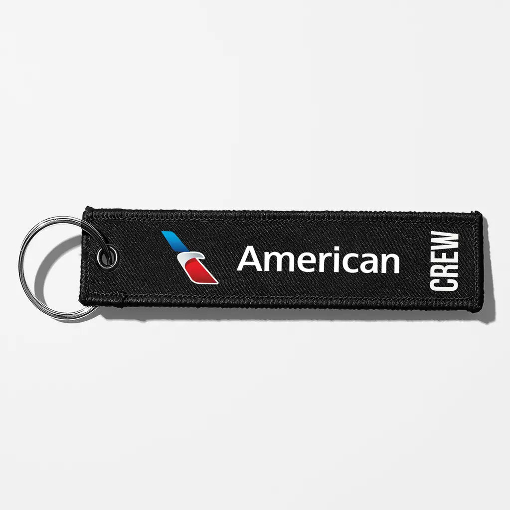 AA Crew & Staff Tag Key Chains - Black - Crew