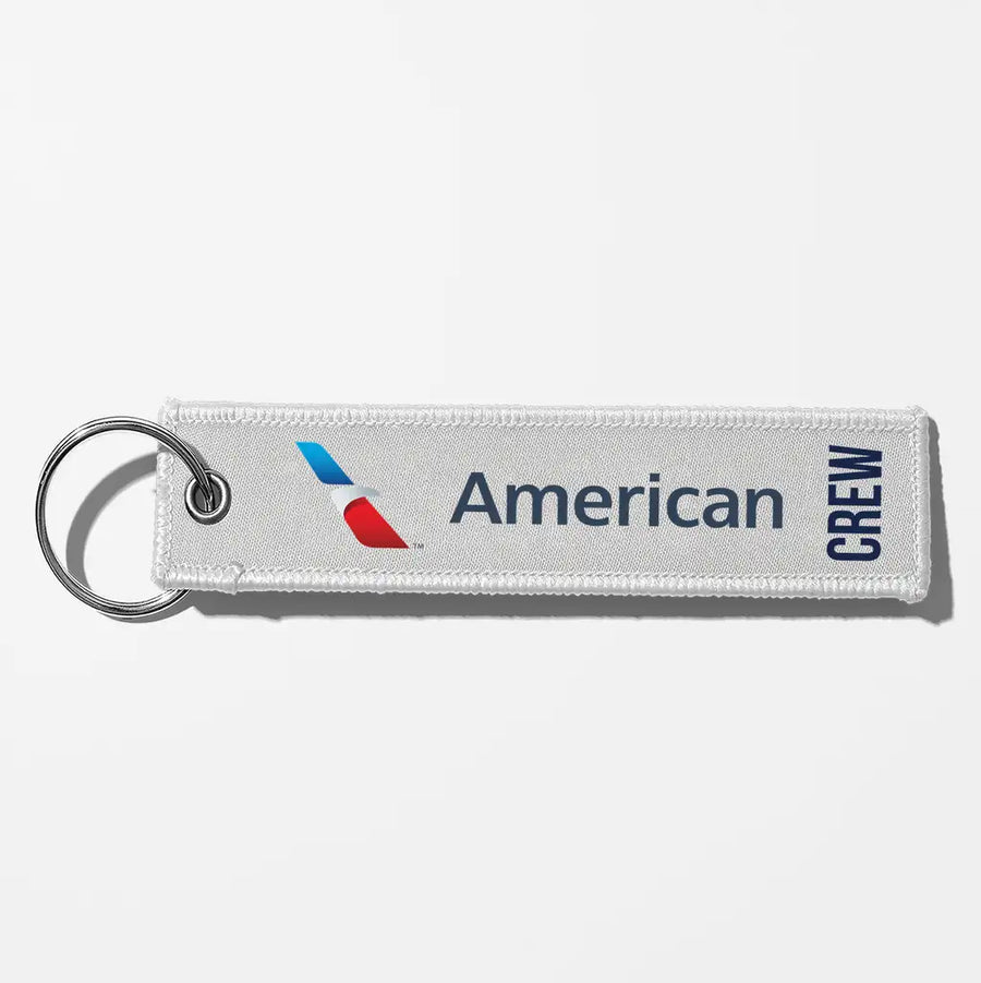 AA Crew & Staff Tag Key Chains - White - Crew