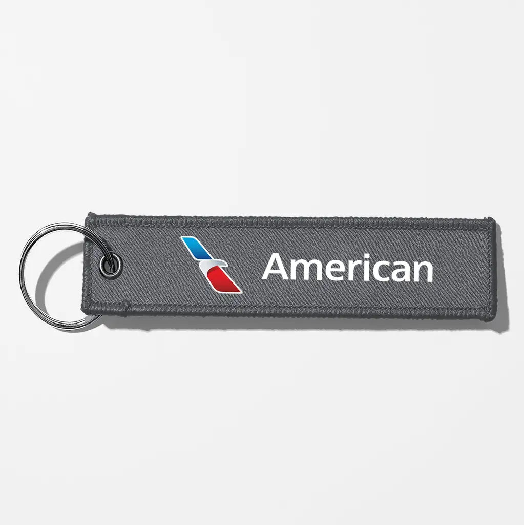AA Crew & Staff Tag Key Chains - Gray