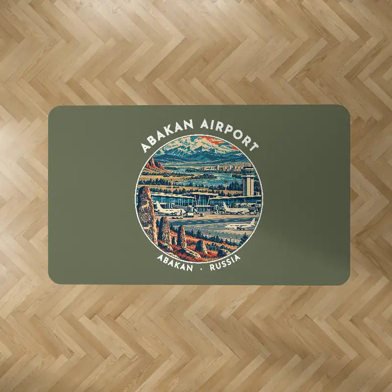 Abakan International Airport (ABA) Carpets - Carpet Rectangle - Badge - Green Army