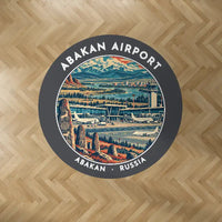 Thumbnail for Abakan International Airport (ABA) Carpets - Carpet Round - Badge - Dark Gray