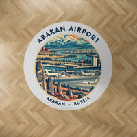 Thumbnail for Abakan International Airport (ABA) Carpets - Carpet Round - Badge - Light Gray V2