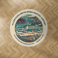 Thumbnail for Lehigh Valley International Airport Allentown-Bethlehem-Easton (ABE) Carpets - Carpet Round - Badge - Beige V2