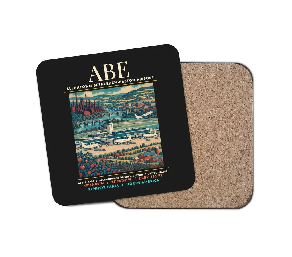 ABE - Poster - Coaster - Black