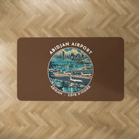 Thumbnail for Félix Houphouët-Boigny International Airport (ABJ) Carpets - Carpet Rectangle - Badge - Brown V2