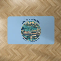 Thumbnail for Félix Houphouët-Boigny International Airport (ABJ) Carpets - Carpet Rectangle - Badge - Light Blue V2