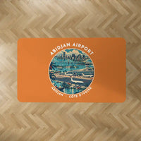 Thumbnail for Félix Houphouët-Boigny International Airport (ABJ) Carpets - Carpet Rectangle - Badge - Orange V2