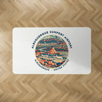 Thumbnail for Albuquerque International Sunport (ABQ) Carpets - Carpet Rectangle - Badge - White V2