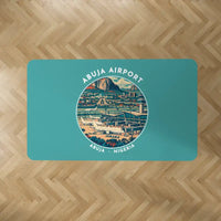 Thumbnail for Nnamdi Azikiwe International Airport (ABV) Carpets - Carpet Rectangle - Badge - Turquoise V2