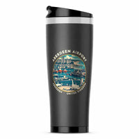 Thumbnail for Aberdeen International Airport (ABZ) Travel Mugs - Badge - Stainless Steel (No Holder) - Gray